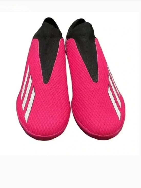 adidas Shoes Mens 11 Pink Black X SPEEDPORTAL.3 Laceless Turf Soccer Mesh NEW main image 8